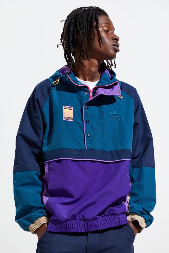 lector Es Máxima adidas Adiplore Hooded Anorak Jacket | Urban Outfitters