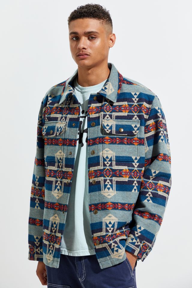 Pendleton Horizon Cross Snap-Front Jacquard Jacket | Urban Outfitters