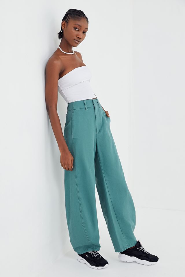 BDG Pia High-Waisted Tapered Jean – Overdyed Denim | Urban Outfitters