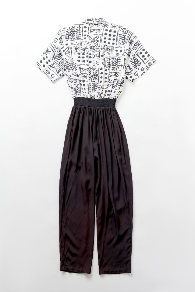 Vintage Geo Collared Jumpsuit  #1