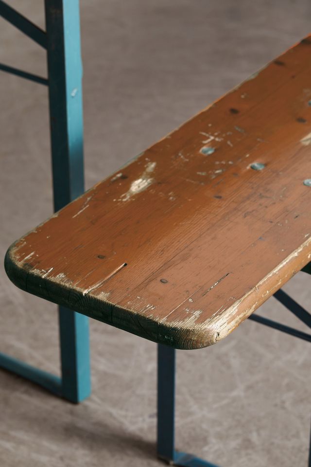 Urban Renewal Vintage Beer Garden Picnic Table + Bench Set #2
