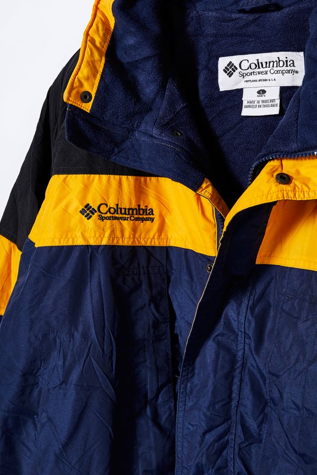 Vintage Columbia ‘80s Navy + Yellow Ski Jacket #1