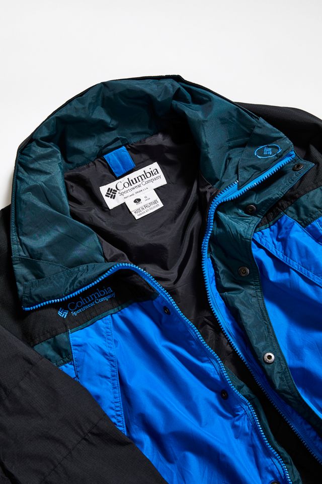 Vintage Columbia '80s Blue + Black Ski Jacket | Urban Outfitters