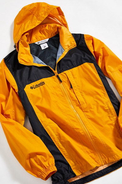 Veste Coupe-vent Vintage Columbia Années 90 - Taille M, Manches Radiales, Nylon Multicolore - Occasion Très Bon état