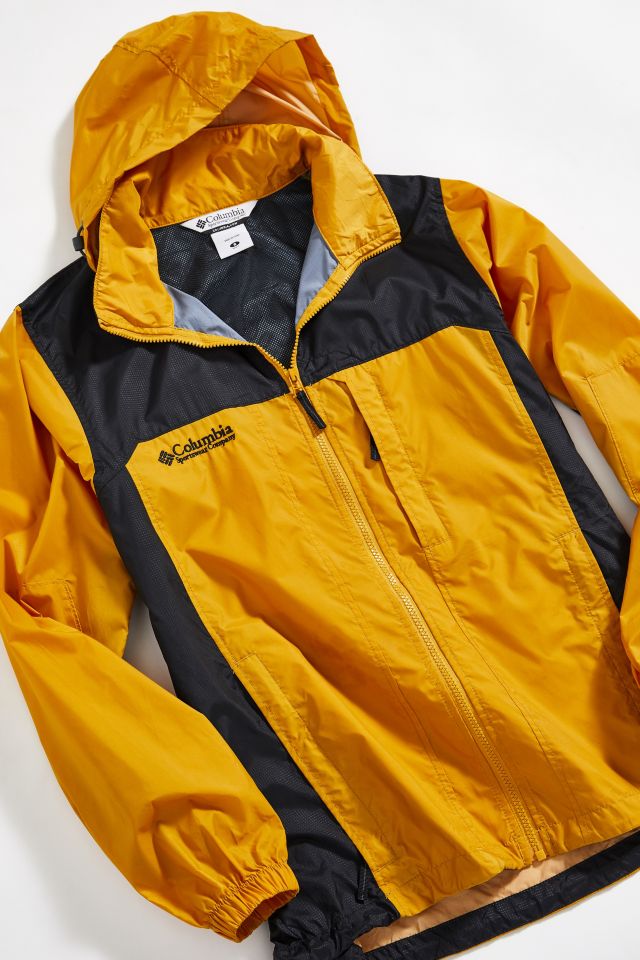 Vintage Columbia '80s Yellow Windbreaker Jacket