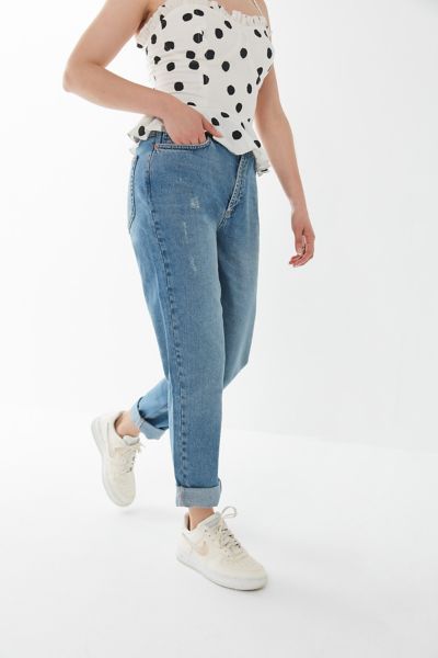 Petite high best sale waisted mom jeans