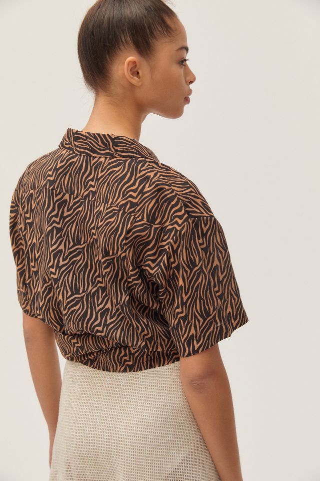 UO Austin Printed Button-Down Shirt #1