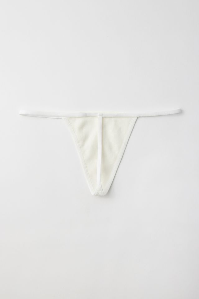 Soho Organic Cotton G-String In White