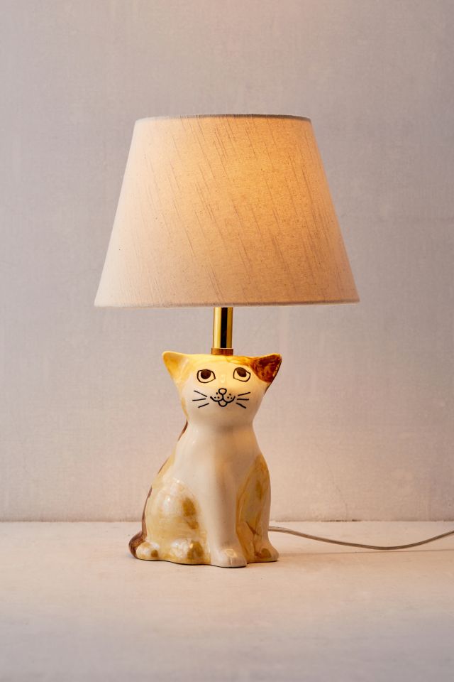 Ceramic Cat Table Lamp #1