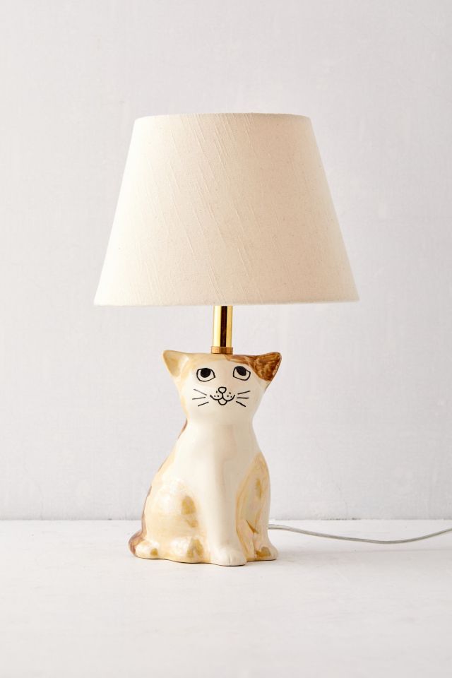 Ceramic Cat Table Lamp #2