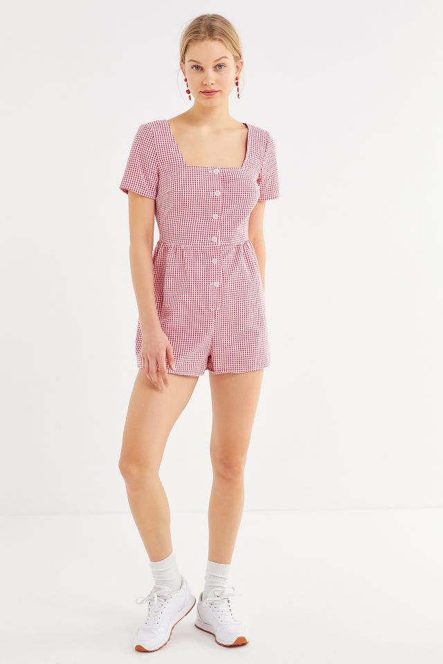 Urban Renewal Remnants Gingham Romper #1