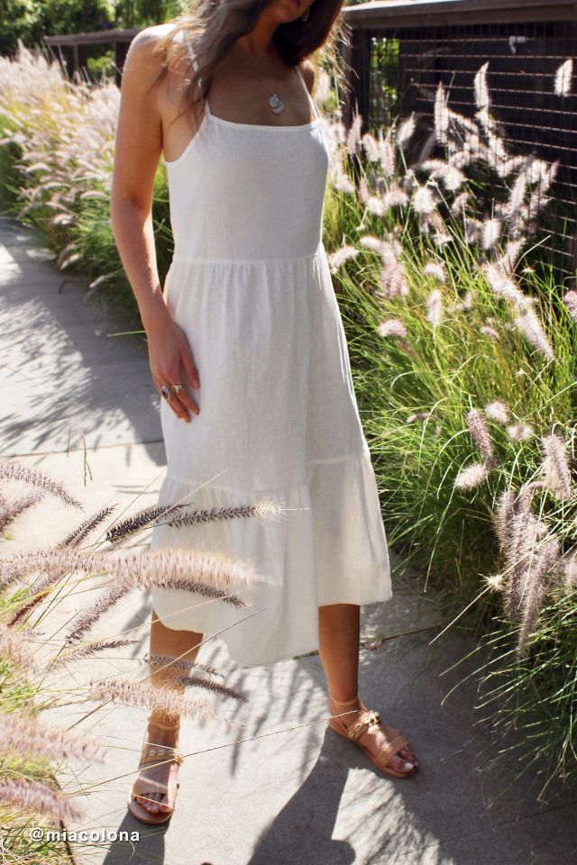 Urban outfitters 2025 white linen dress