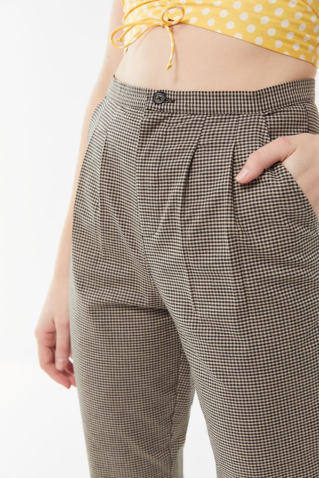 Urban Renewal Remnants Check Trouser Pant | Urban Outfitters