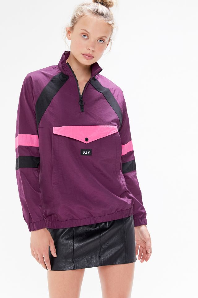 Lazy Oaf On Track Half-Zip Track Jacket | Urban Outfitters