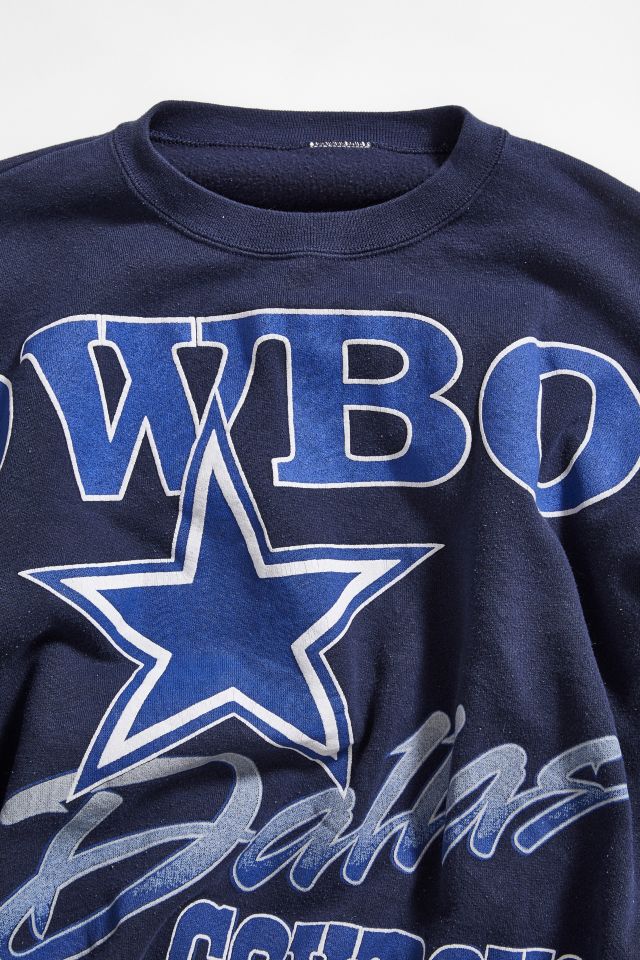 RARE Vintage 80s Distressed Dallas Cowboys by Starter Sweatshirt Cowboys  Crewneck Cowboys Sweater Printed Logo Blue Color Men's L 