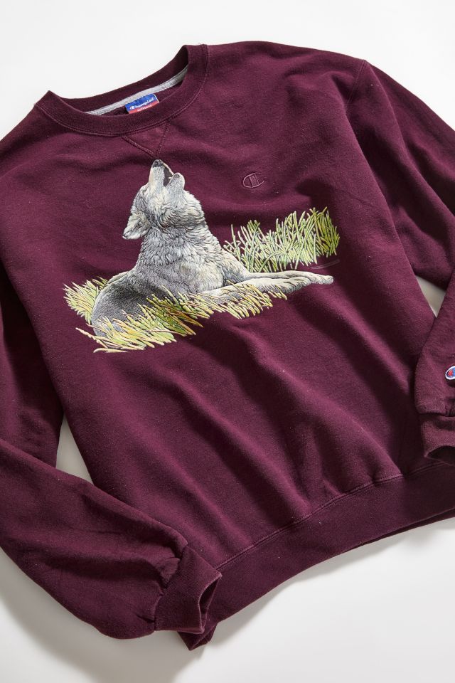 Vintage Champion Howling Wolf Crew-Neck Sweatshirt  #1