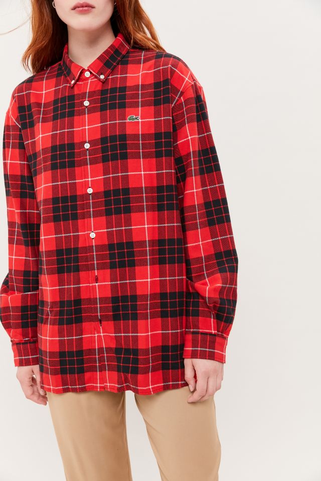 Lacoste Plaid Button-Down Shirt