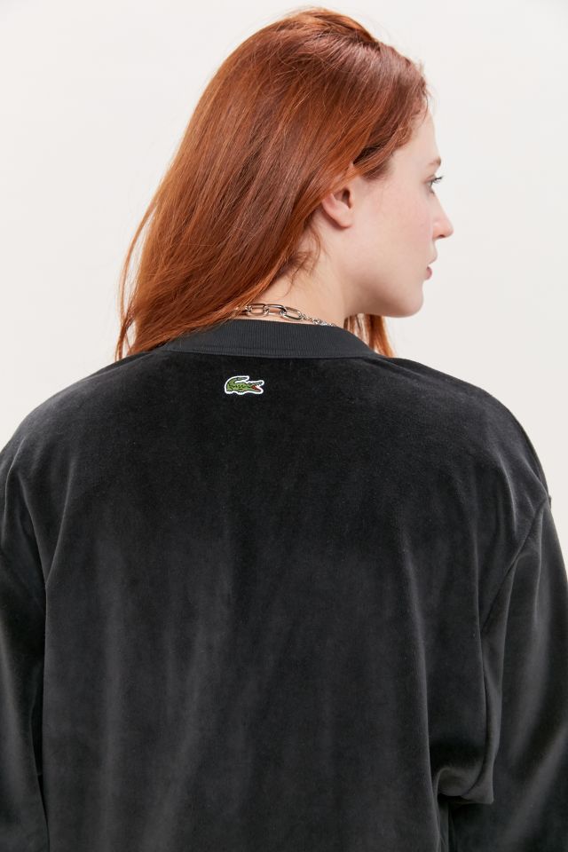 Lacoste Velour Button-Front Cardigan #1