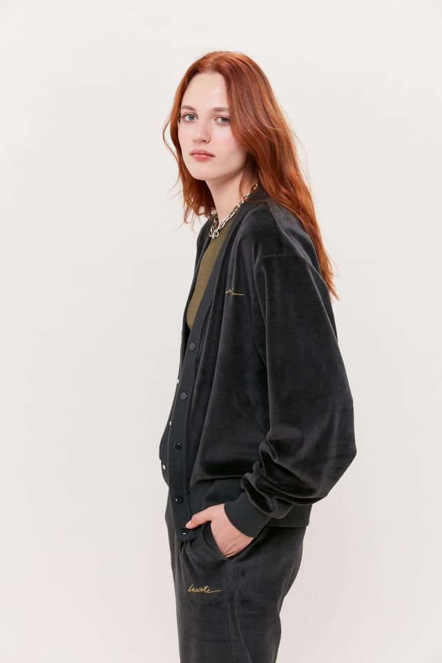 Lacoste Velour Button-Front Cardigan #2