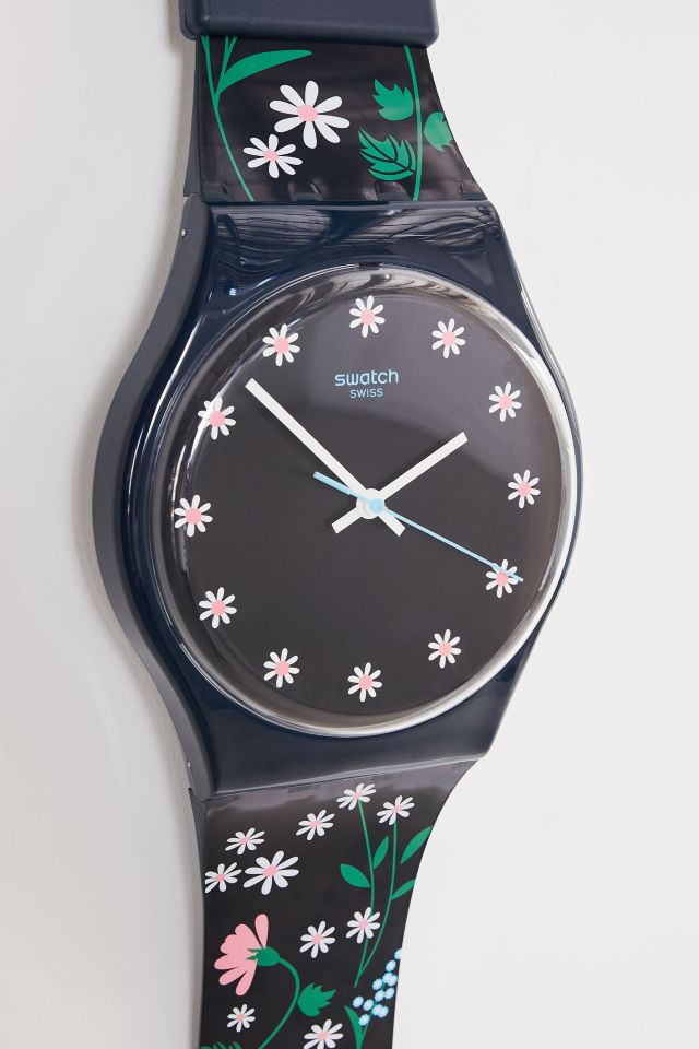 Swatch Maxi Flower Carpet Wall Clock #2
