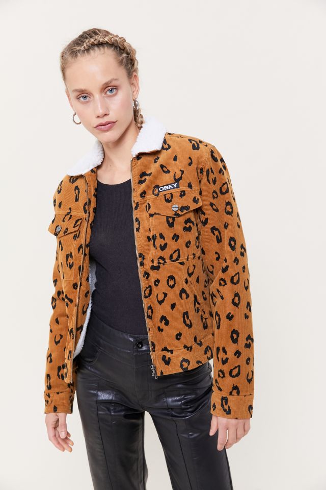 Veste obey femme online leopard