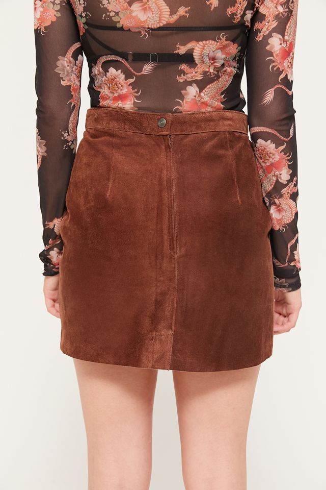 Vintage Suede Mini Skirt  #1