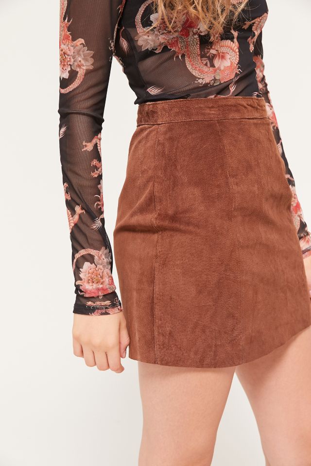 Urban outfitters suede clearance skirt