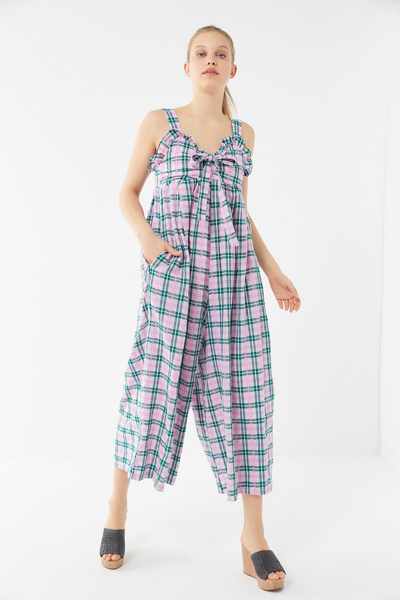 Sister Jane Check Me Out Wide Leg Jumpsuit | Urban Outfitters
