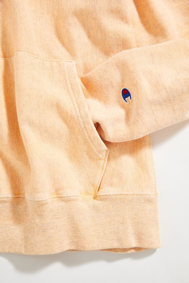 Vintage Champion Washed Orange Hoodie Sweatshirt #2