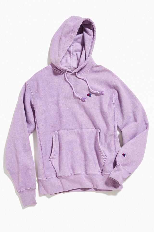 Vintage Champion Washed Lavender Hoodie Sweatshirt | Urban Outfitters