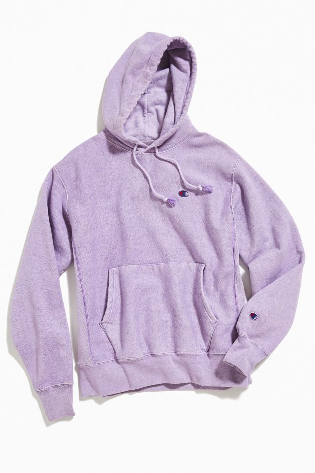 Vintage Champion Washed Lavender Hoodie Sweatshirt | Urban Outfitters