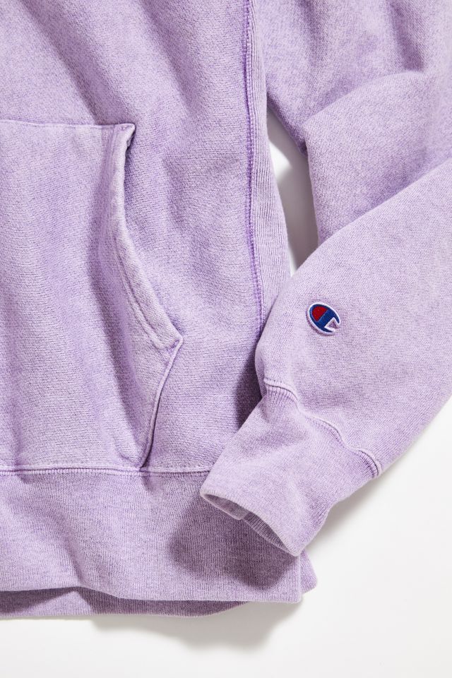 Vintage Champion Washed Lavender Hoodie Sweatshirt #2