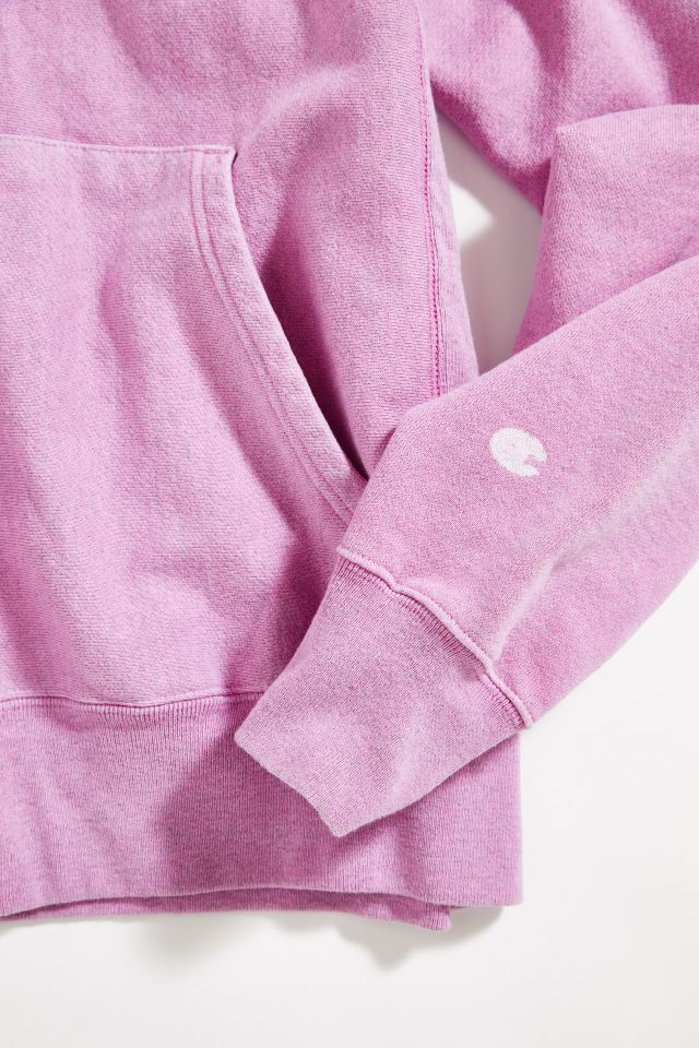 Vintage Champion Washed Pink Hoodie Sweatshirt #2