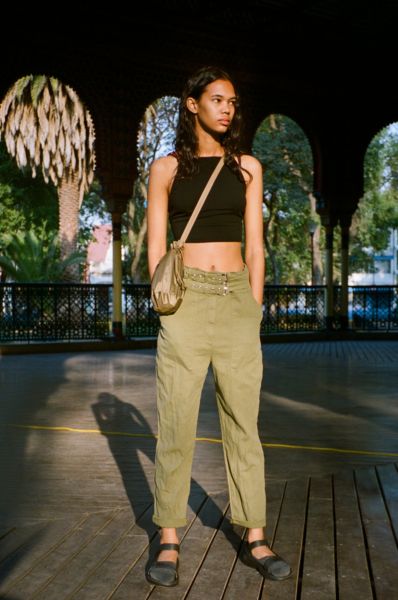 UO Darcie Double-Belted Utility Pant | Urban Outfitters