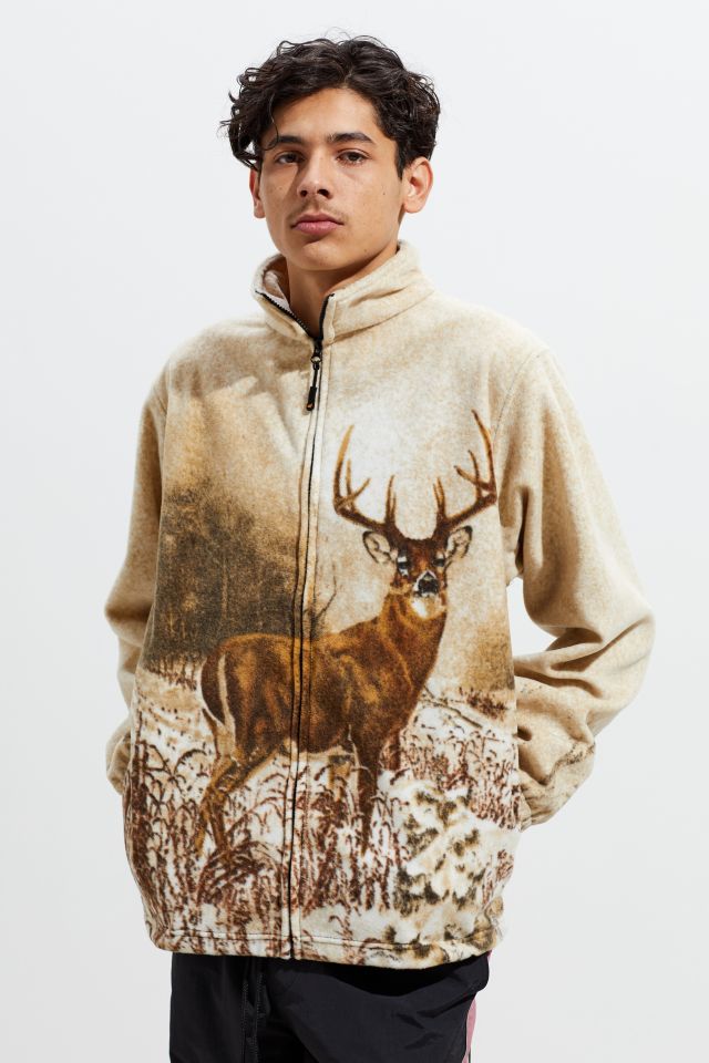 Deer print sweatshirt sale