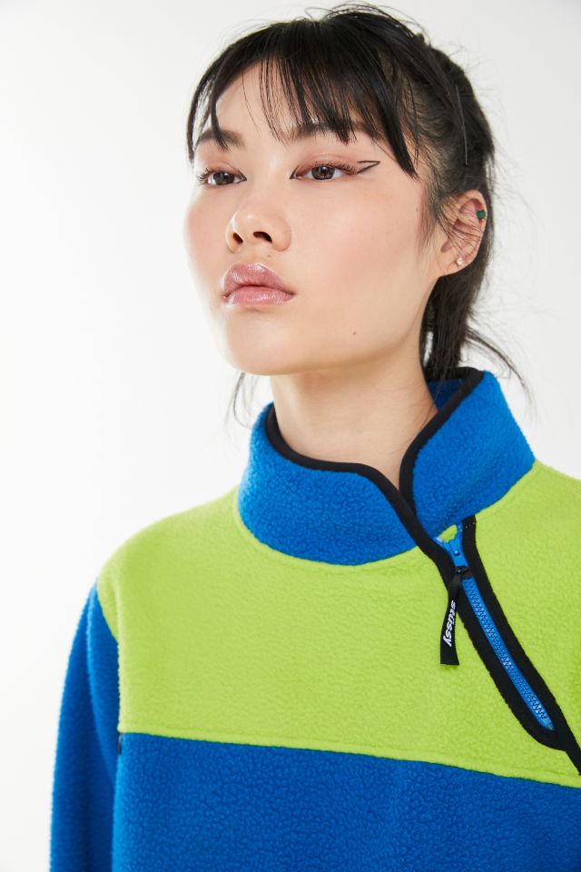 ★送料・関税込★Stussy★Stussy & DENIM TEARS HALF ZIP FLEECE Stussy Drift Fleece Diagonal Half-Zip Sweatshirt | Urban