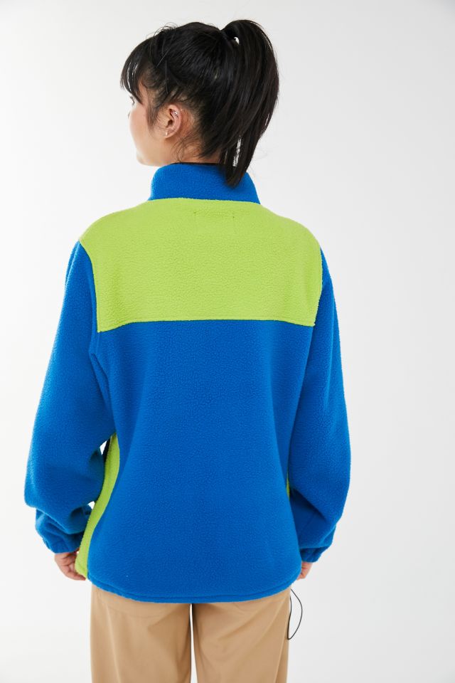 Stussy Drift Fleece Diagonal Half-Zip Sweatshirt
