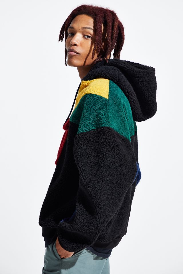 Lazy oaf best sale color panel hoodie