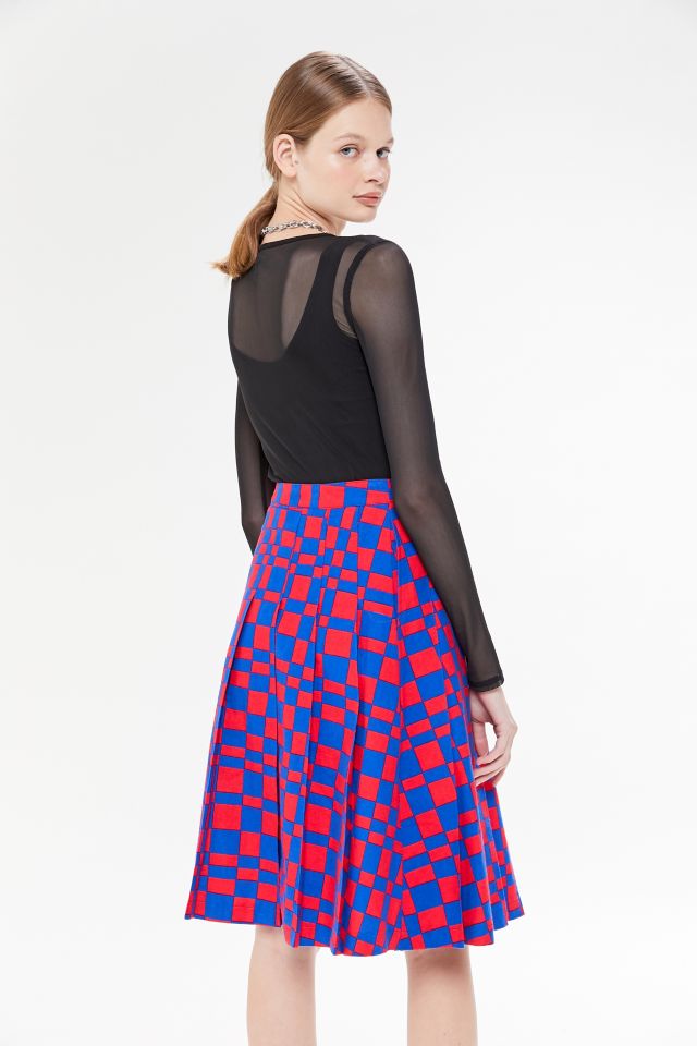 Stussy Checkered Pleated Skirt #2