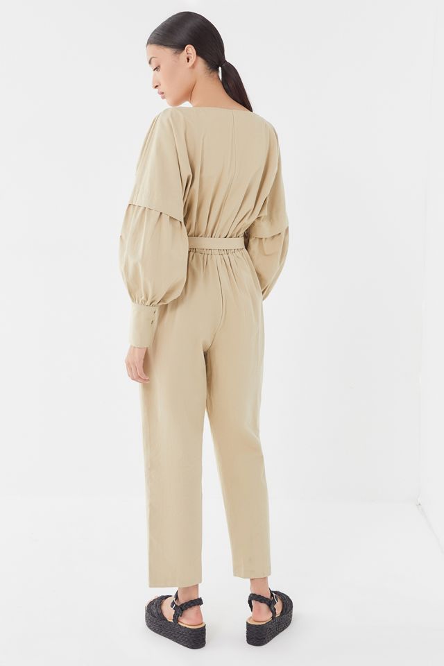 Simonett Obrer Belted Balloon Sleeve Jumpsuit #1