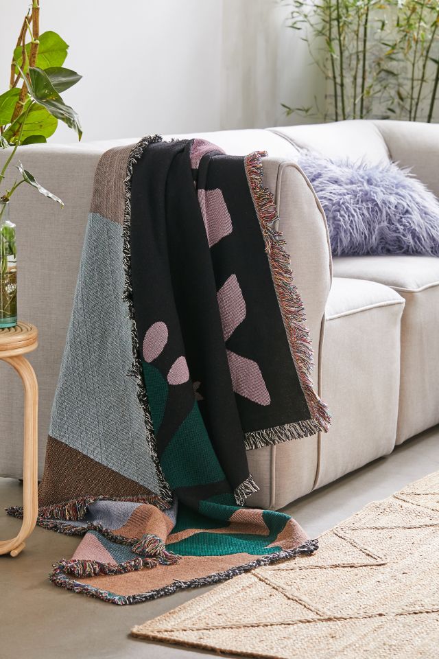 Plant Museum UO Exclusive Relax Woven Throw Blanket #1