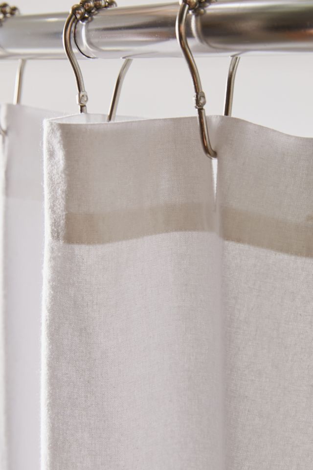 Winslow Crochet Inset Shower Curtain | Urban Outfitters