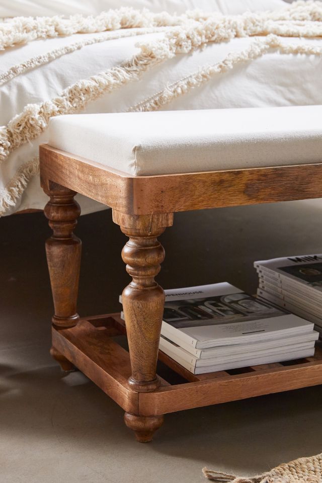 Jasmine Upholstered Bench #3