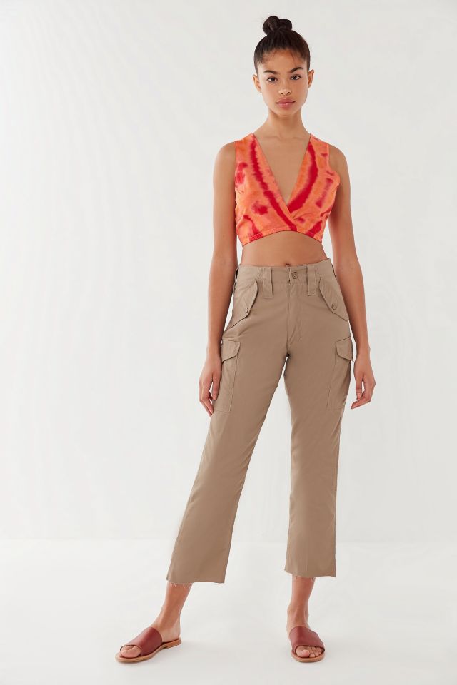 Urban Renewal Remade Tie-Dye Surplice Cropped Tank Top #4