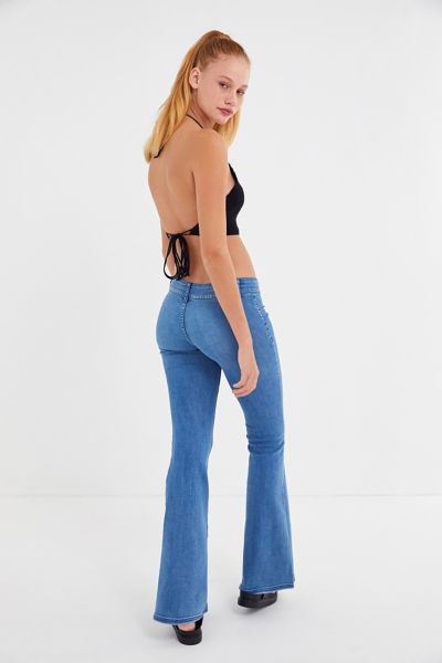 BDG Urban Outfitters LOW RISE FLARE - Flared Jeans - black