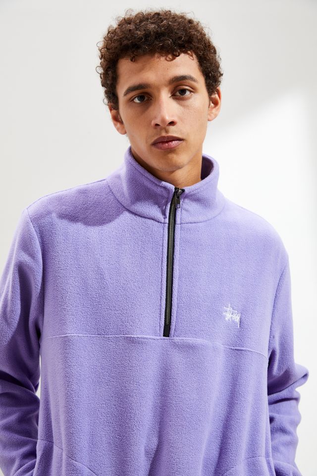 Stussy Basic Polar Fleece Half-Zip Sweatshirt  #1