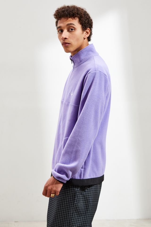 Stussy Basic Polar Fleece Half-Zip Sweatshirt  #2