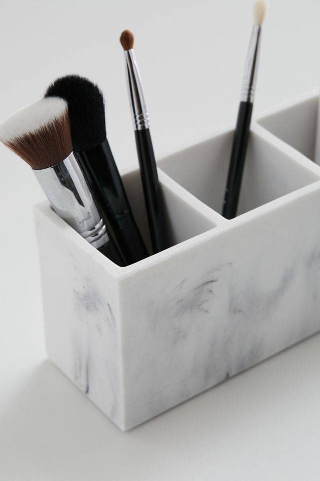 Marble Makeup Brush Holder #3