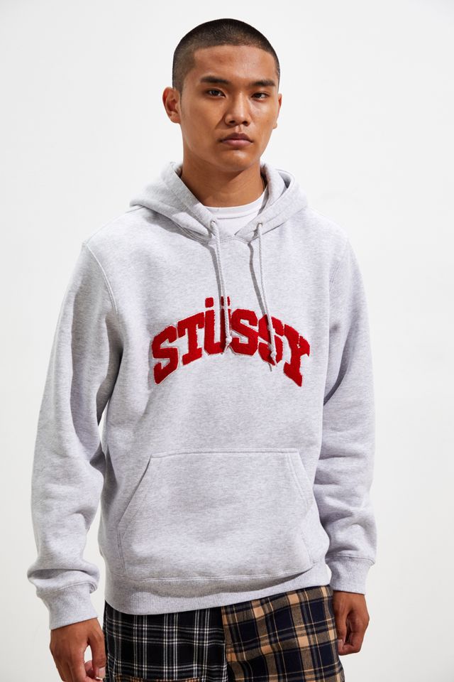 Stussy Chenille Arch Applique Hoodie Sweatshirt | Urban Outfitters