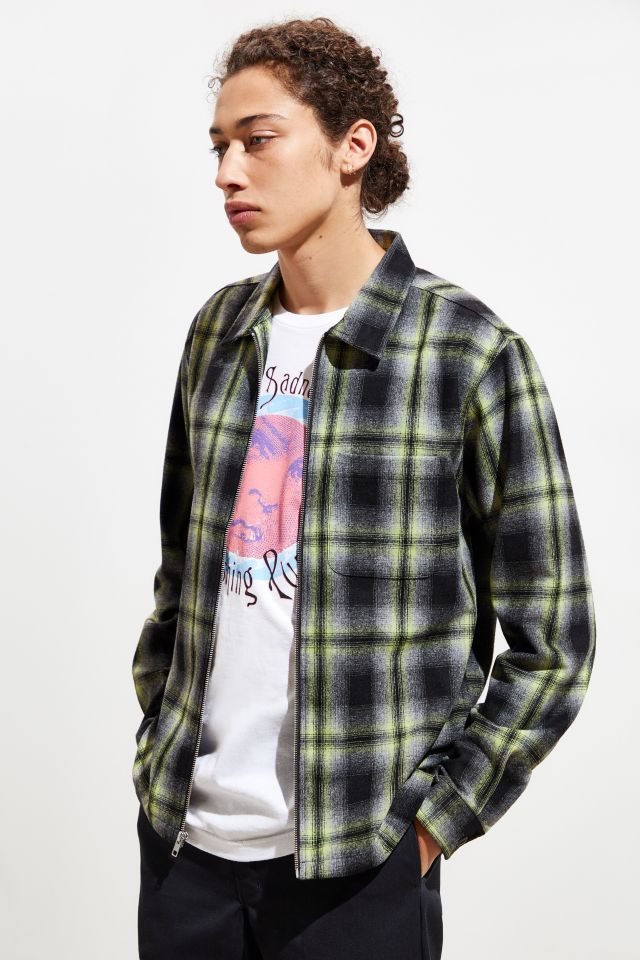 Stussy Gunn Plaid Zip-Up Shirt